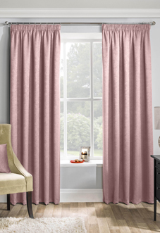 Matrix Pencil Pleat, Blush - Ready Made Curtains